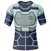 Tech Jacket Invincible Short Sleeve Rash Guard Compression Shirt