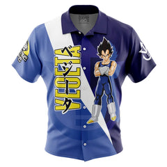 Vegeta Dragon Ball Z Button Up Hawaiian Shirt