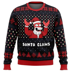 Otakuri "Santa Claws Zoidberg" Futurama Ugly Christmas Sweater