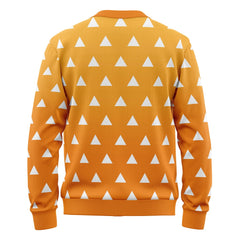 Zenitsu Agatsuma Demon Slayer Knitted Cardigan Sweater