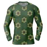 Zoro Wano pattern One Piece Long Sleeve Rash Guard Compression Shirt