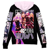 A2 Nier Automata" Streetwear Zip Hoodie Jacket