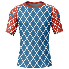 Mista Guido Jojo's Bizarre Adventure Short Sleeve Rash Guard Compression Shirt