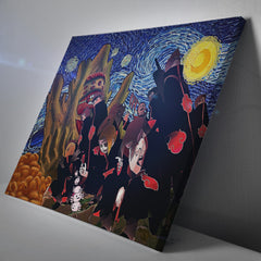 Akatsuki Gedo Statue Naruto Starry Night Canvas Print Wall Art - Nysekai