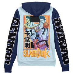 Akira Sendoh Slam Dunk" Streetwear Zip Hoodie Jacket