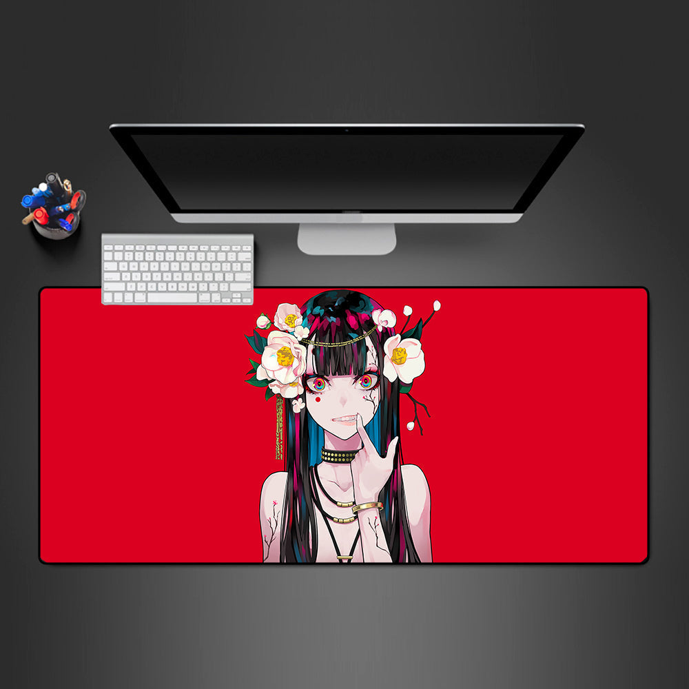 Anime Flower Girl Size Gaming Mouse Pad - Nysekai