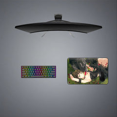 Anime Swan Girl Design M-XXL Size Gaming Mouse Pad, Computer Desk Mat