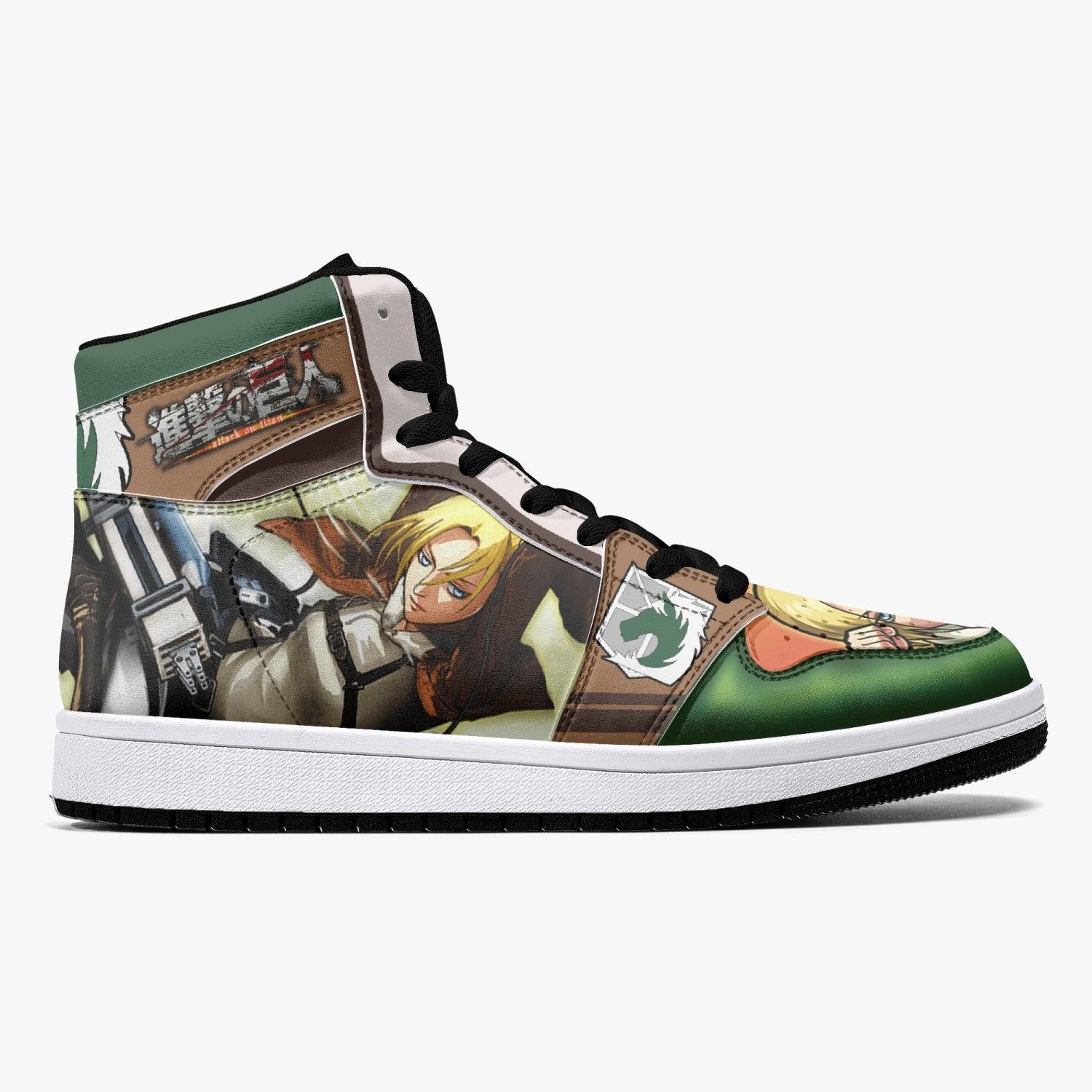 Annie Leonhart Military Police Shingeki no Kyojin Mid 1 Basketball Shoes