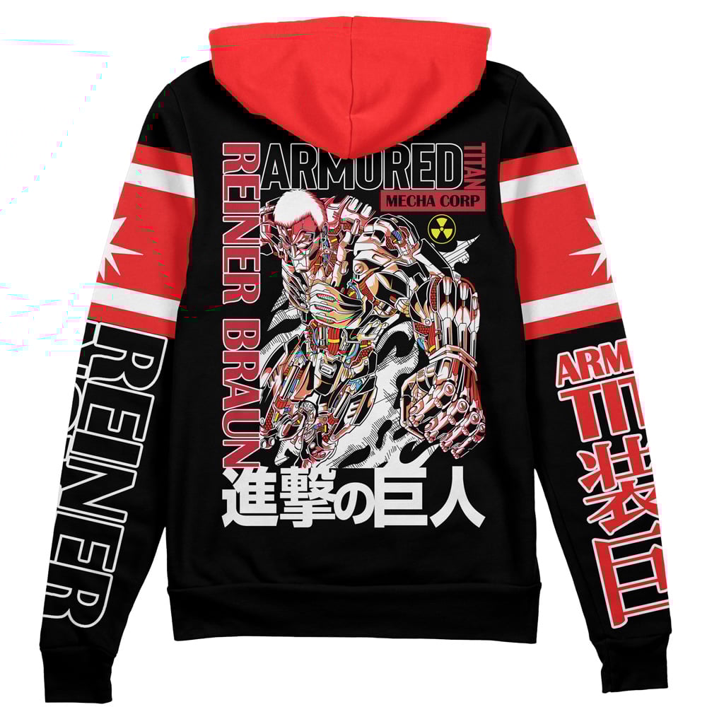 Armored Titan Attack on Titan" Streetwear Zip Hoodie Jacket