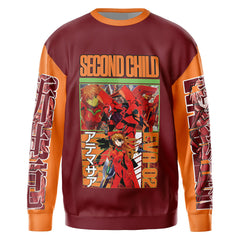Asuka Langley Sohryu x Eva 02 Neon Genesis Evangelion" Streetwear Sweatshirt
