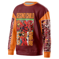 Asuka Langley Sohryu x Eva 02 Neon Genesis Evangelion Streetwear Sweatshirt