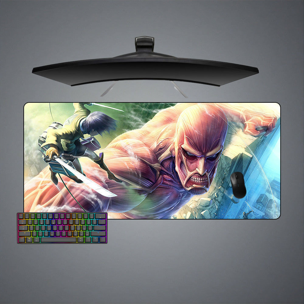 Colossal Titan Fight Size Gaming Mouse Pad,