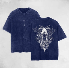 Nysekai "Ymir Fritz the Founding Titan Attack on Titan" Vintage Washed Oversized T-Shirt - Nysekai