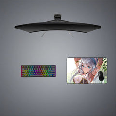 Blue Eyed Girl Design M-XXL Size Gaming Mouse Pad, Computer Desk Mat