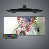 Blue Eyed Girl Size Gaming Mouse Pad,