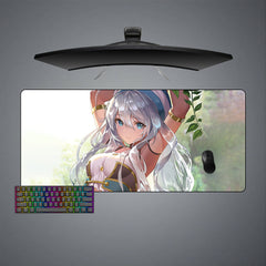 Blue Eyed Girl Size Gaming Mouse Pad,