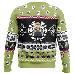 Chibi Christmas Gyomei Himejima Demon Slayer Ugly Christmas Sweater