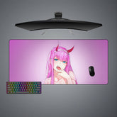 Zero Two Blush Size Gaming Mouse Pad,