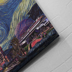Disneyland Starry Night Canvas Print Wall Art - Nysekai