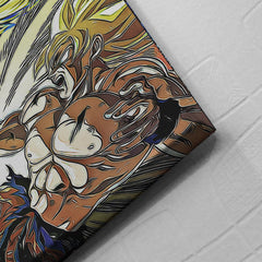 Dragon Ball Z Super Starry Night Goku Canvas Print Wall Art - Nysekai