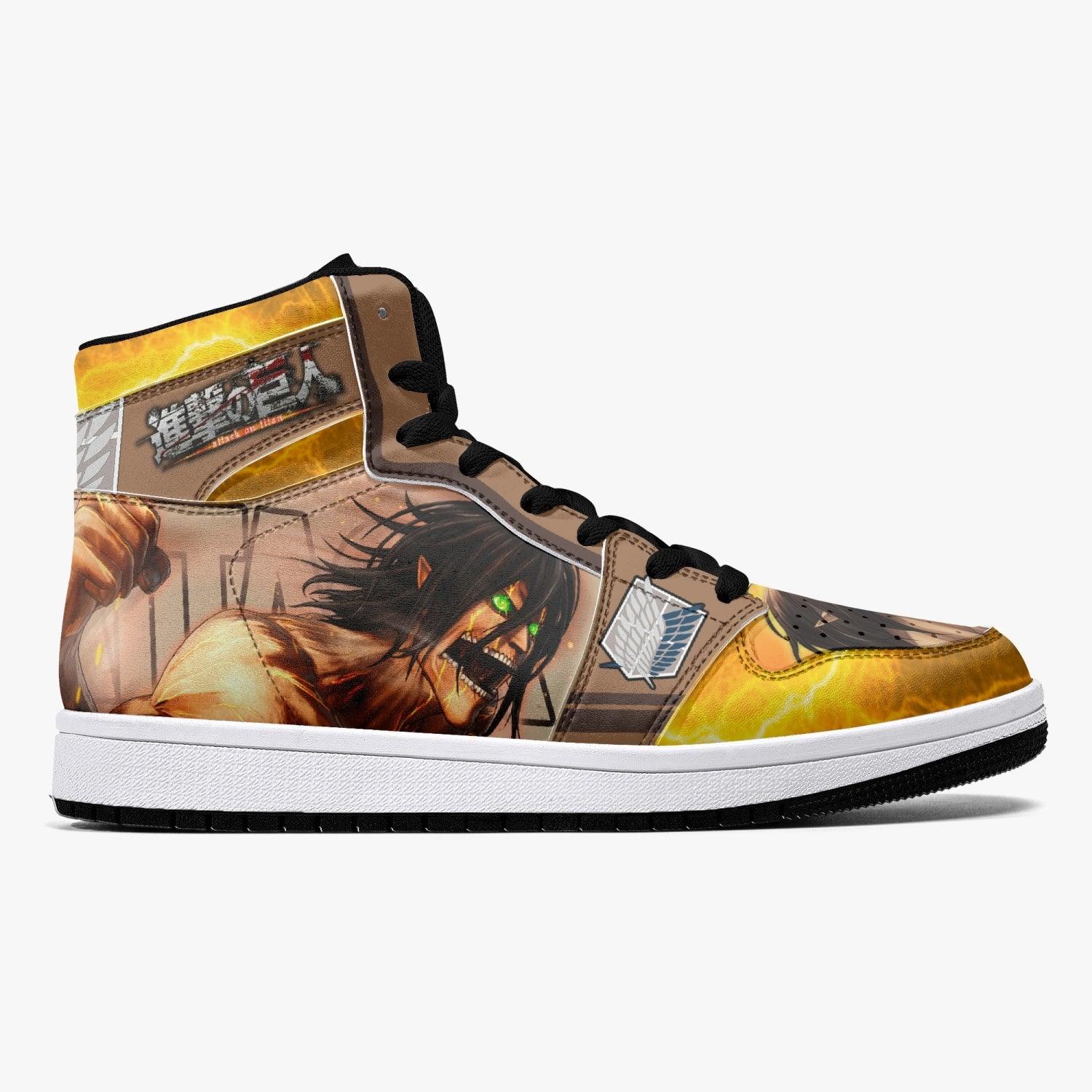 Eren Yeager Attack Titan Shingeki no Kyojin Mid 1 Basketball Shoes