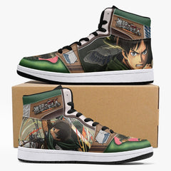 Eren Yeager Survey Corps Attack on Titan Mid 1 Basketball Shoes