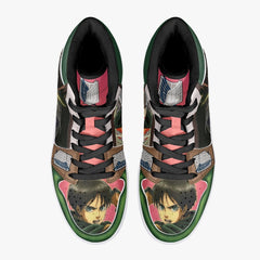 Eren Yeager Survey Corps Shingeki no Kyojin Mid 1 Basketball Shoes