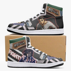 Eren Yeager Timeskip Attack on Titan Mid 1 Basketball Shoes