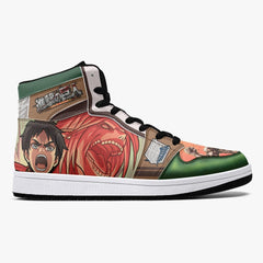 Eren Yeager Titan Transformation Attack on Titan Mid 1 Basketball Shoes