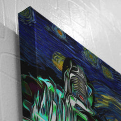 Final Fantasy 7 Starry Night Midgar Canvas Print Wall Art - Nysekai