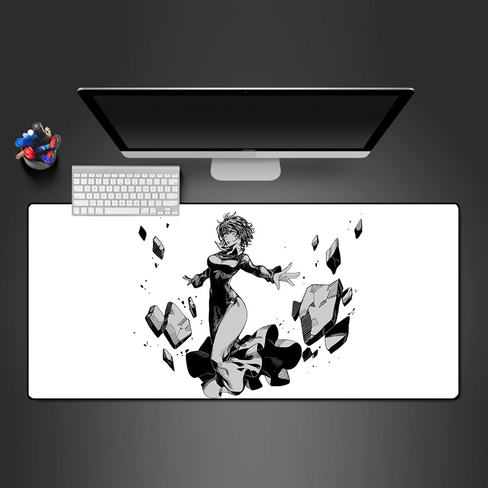 Fubuki Black & White Size Gaming Mouse Pad,