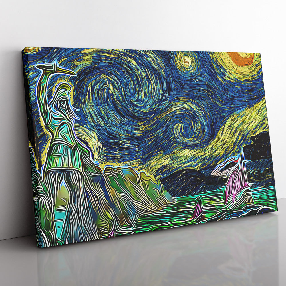 Game of Thrones Starry Night Braavos Canvas Print Wall Art - Nysekai