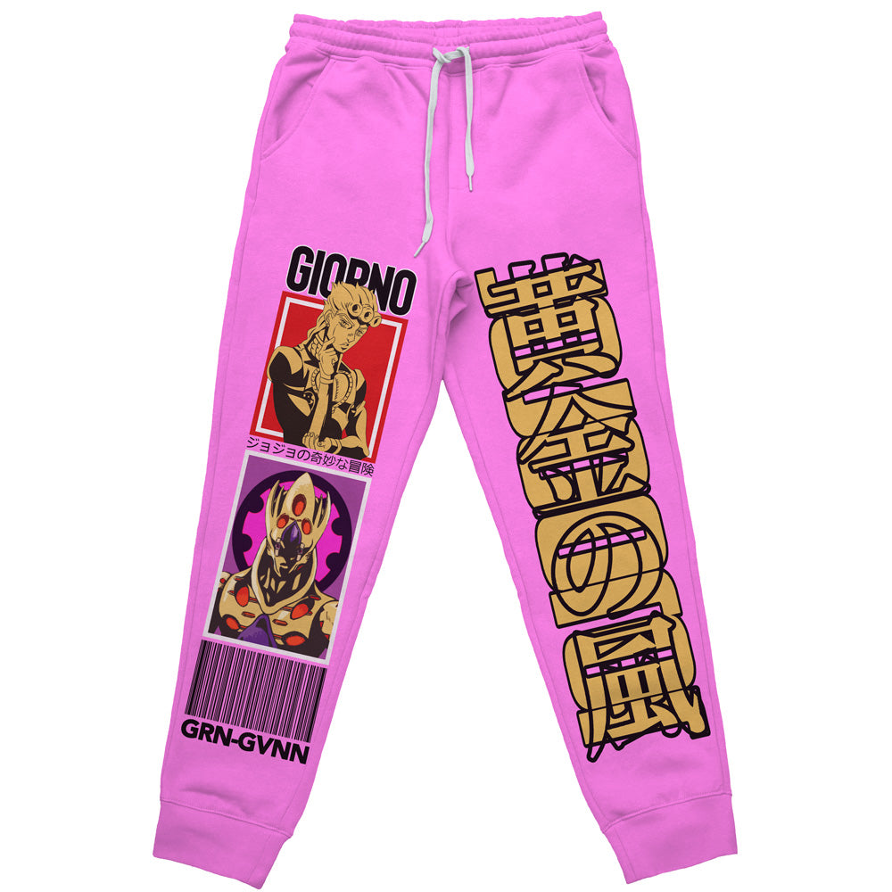 Giorno Giovanna Jojo's Bizarre Adventure" Streetwear Sweatpants