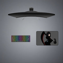 Girl with Scythe Design M-XXL Size Gaming Mouse Pad, Computer Desk Mat