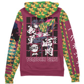 Giyu Tomioka Demon Slayer" Streetwear Zip Hoodie Jacket
