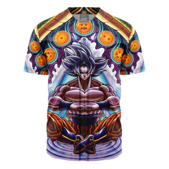 Trippy Ultra Instinct Goku Dragon Ball Z Baseball Jersey Without Piping