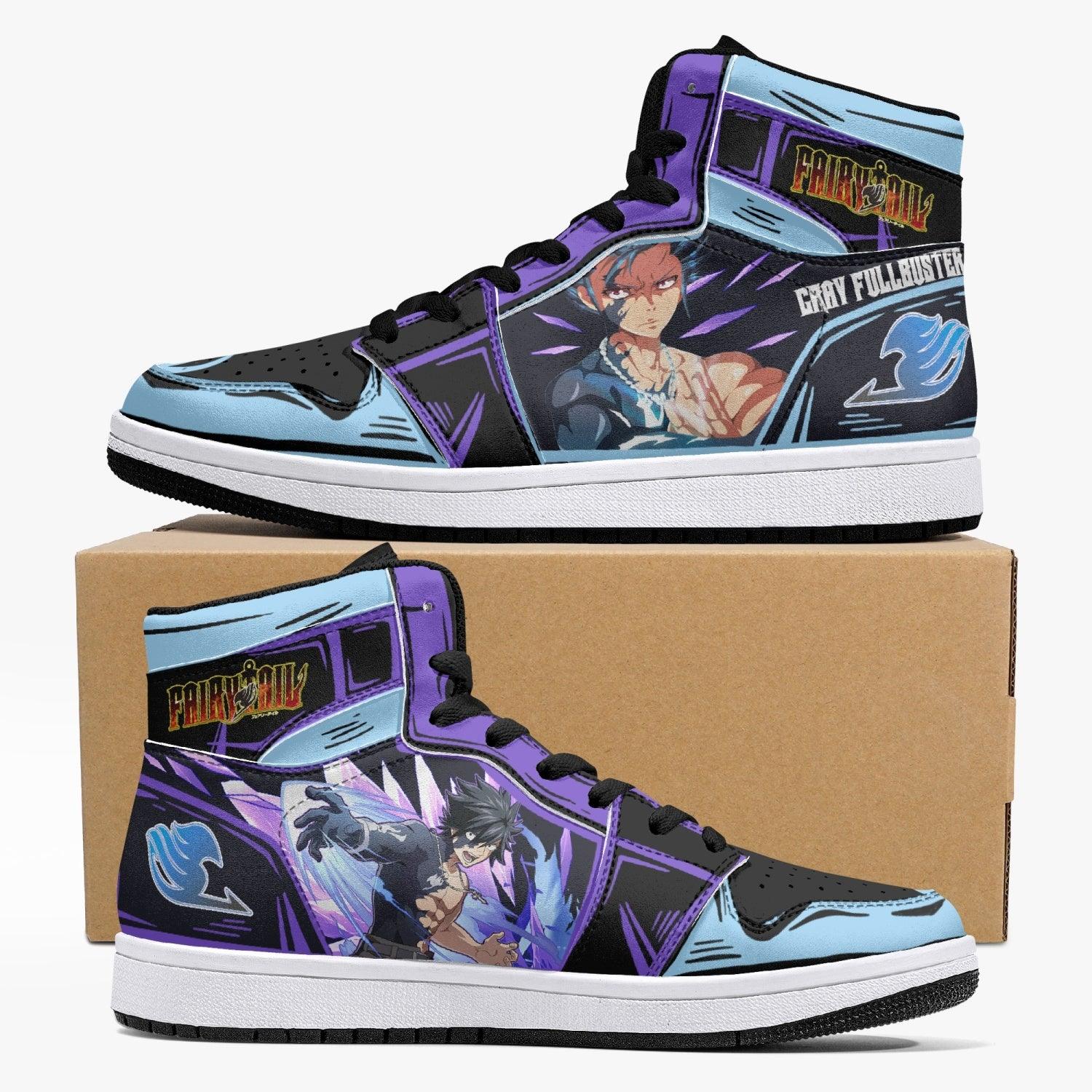 Gray Fullbuster Fairy Tail Mid 1 Basketball Shoes
