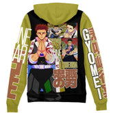 Gyomei Himejima V2 Demon Slayer" Streetwear Zip Hoodie Jacket