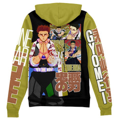 Gyomei Himejima V2 Demon Slayer" Streetwear Zip Hoodie Jacket