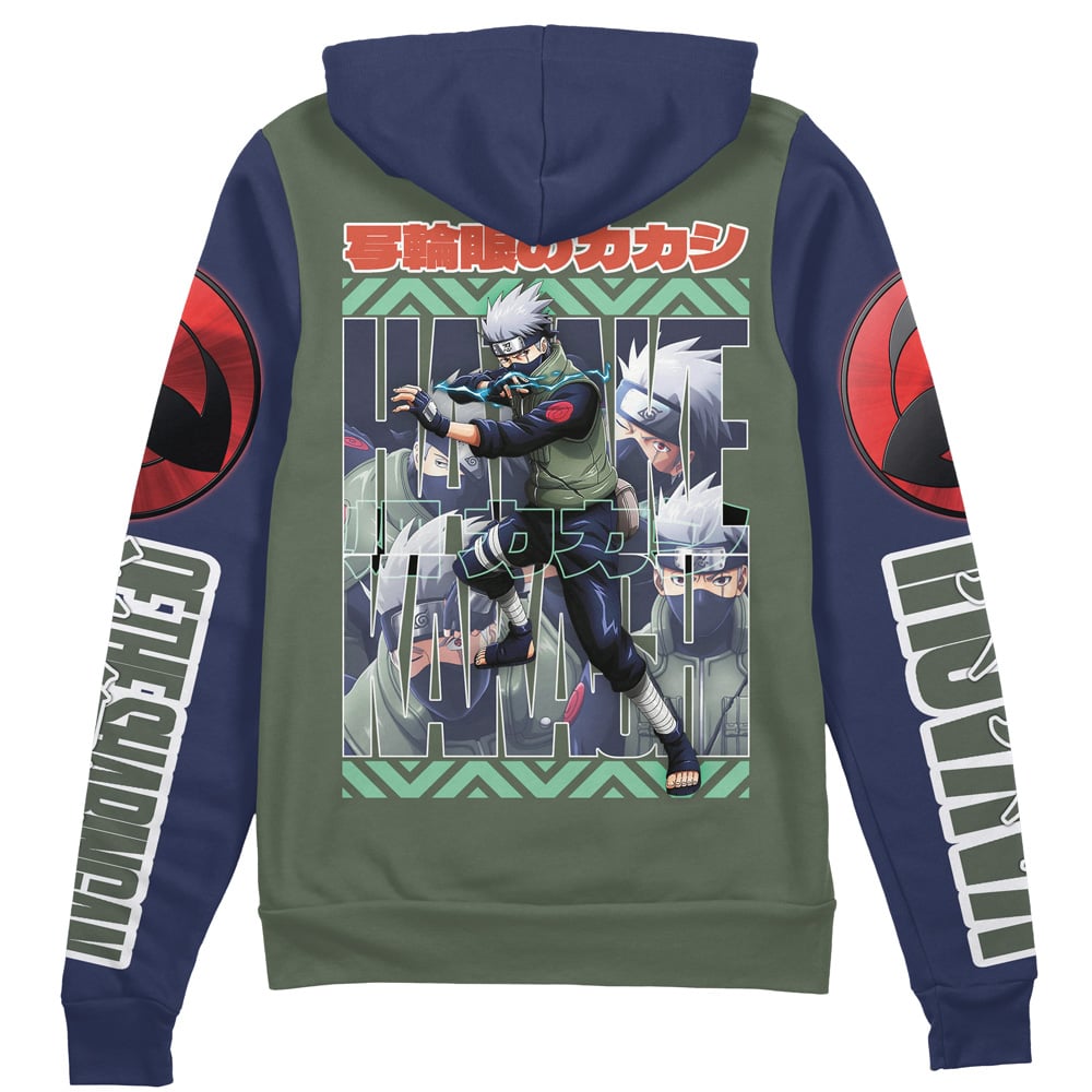 Hatake Kakashi Naruto Shippuden" Streetwear Zip Hoodie Jacket