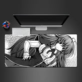 Rias Black & White Size Gaming Mouse Pad,