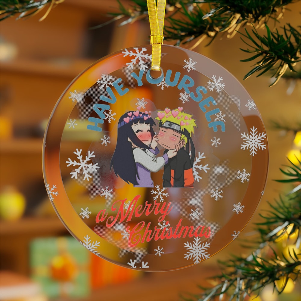 Romantic Anime Couple Glass Naruto Ornament Anime Ornaments - Nysekai