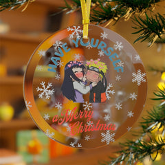 Romantic Anime Couple Glass Naruto Ornament Anime Ornaments - Nysekai
