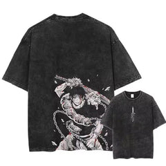 Otakuri Jujutsu Kaisen Toji Fushiguro Sorcerer Killer Vintage Washed T-Shirt