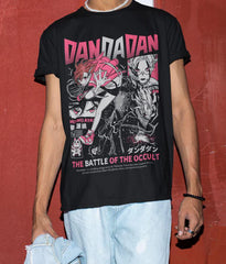 Otakuri "Momo Ayase & Ken Takakura (The Battle of the Occult)" Dandadan Unisex T-Shirt