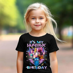 Otakuri "Huntrix Birthday" Kpop Demon Hunter Kids T-Shirt