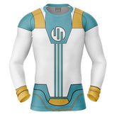 Long-sleeve shirt with a futuristic design on a white background Invincible