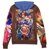 Hashibira Inosuke V2 Demon Slayer Streetwear Zip Hoodie Jacket