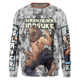 Hashibira Inosuke Manga Collage Demon Slayer Streetwear Sweatshirt