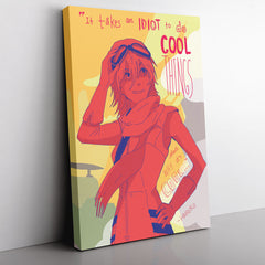It Takes an Idiot to do Cool Things FLCL Canvas Print Wall Art - Nysekai